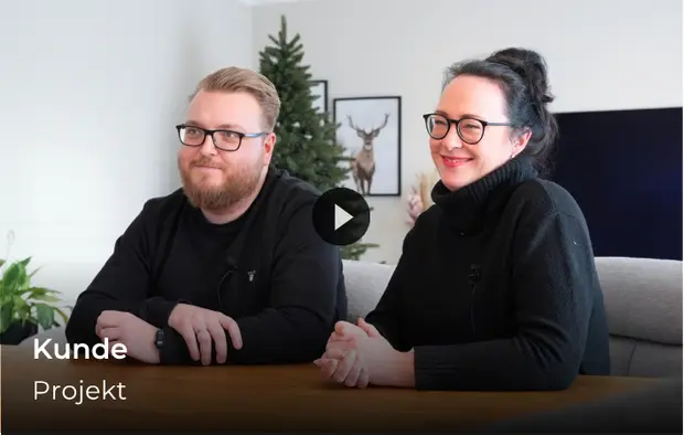Zwei Kunden während ihres Küchenköpfe-Interviews